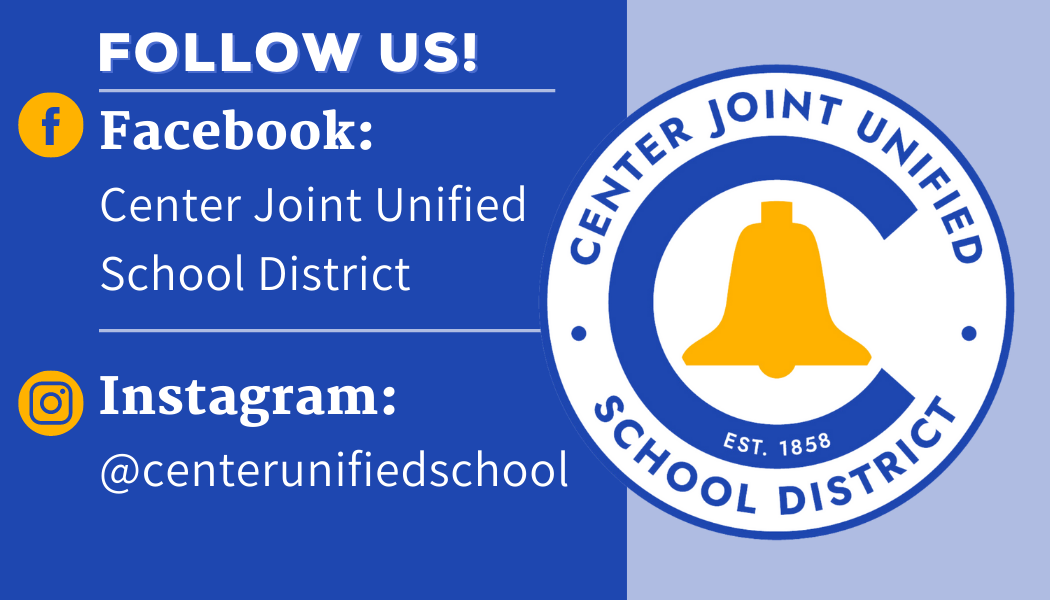 Follow us on facebook and Instagram. School Logo.
