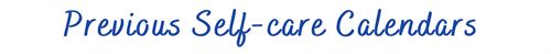 Previous Selfcare Calendars icon